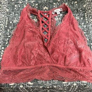 Pink Lace Bralette